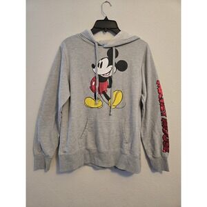 Disney Hoodie youth XL Grey With Mickey Logo And‎ Mickey Mouse LetterinOn Side